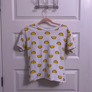On Fire brand taco shirt